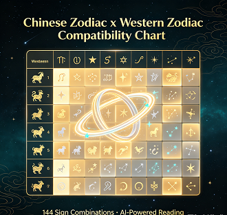 Chinese Zodiac x Western Zodiac Chart